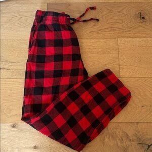 Old Navy Red and Black Plaid Pants